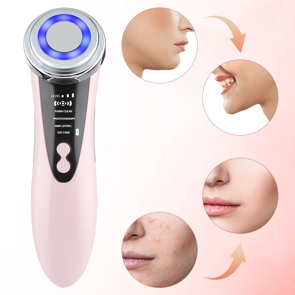 4-in-1 LED Facial Massager – Cleansing & Firming