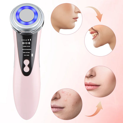 4-in-1 LED Facial Massager – Cleansing & Firming