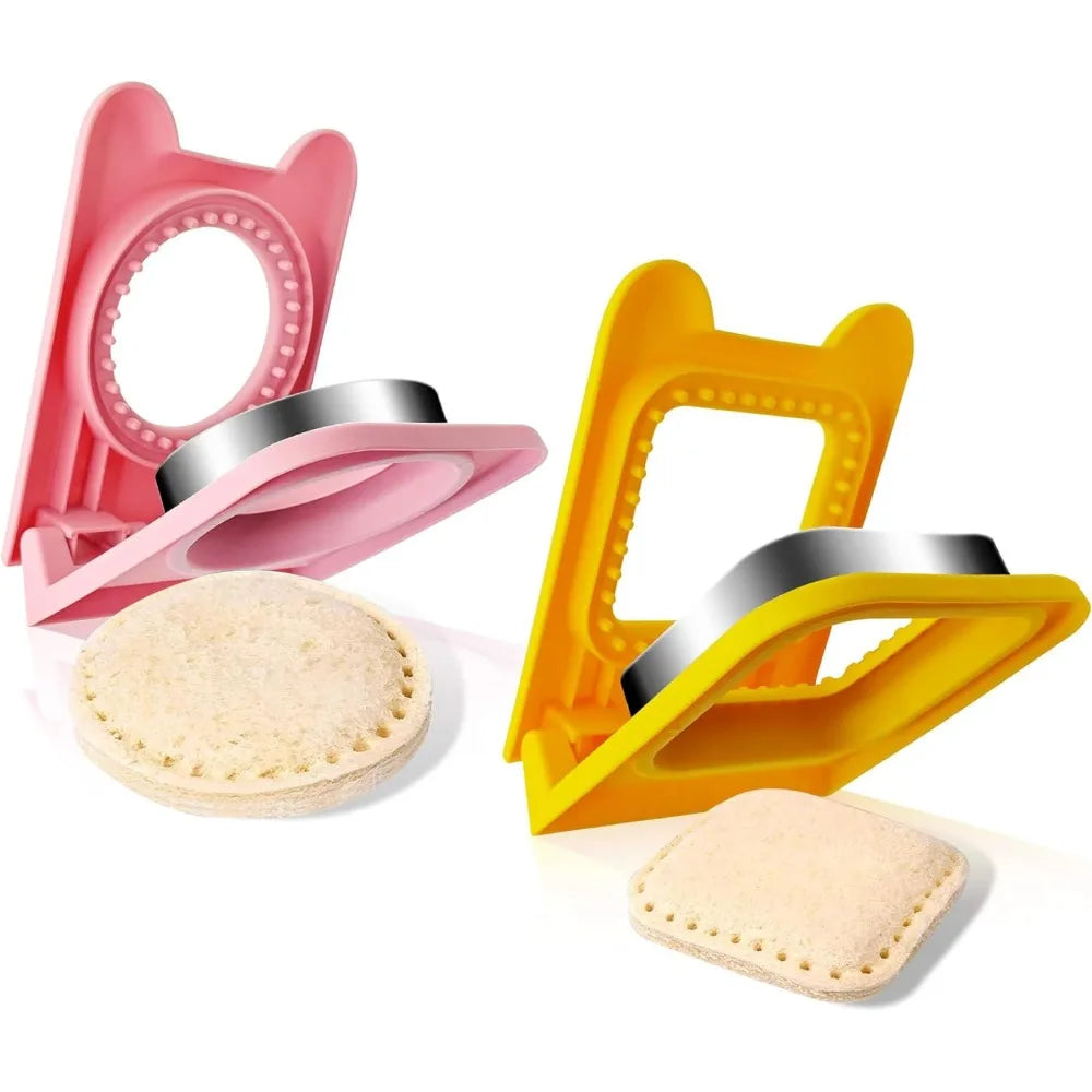 Stainless Steel Sandwich Cutter & Bread Mold Set – Fun DIY Shapes for Lunch Boxes