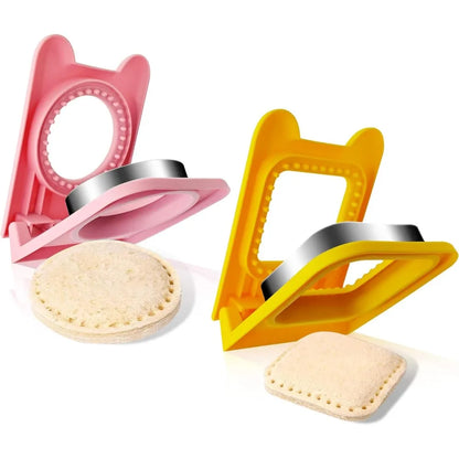 Stainless Steel Sandwich Cutter & Bread Mold Set – Fun DIY Shapes for Lunch Boxes