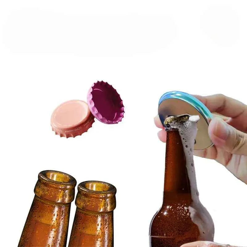 Customized Personalized Magnetic Tinplate Bottle Opener Text Picture Logo Printing Travel Portable Gift For Friends Wholesale
