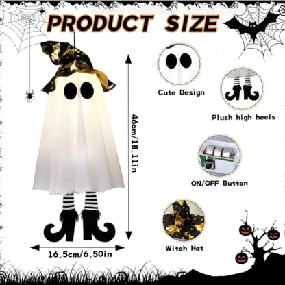 1/3pcs Halloween LED Light Up Witch Ghost Hanging Horror Ornaments Lamp for Home Outdoor Yard Halloween Party Decoration Gifts