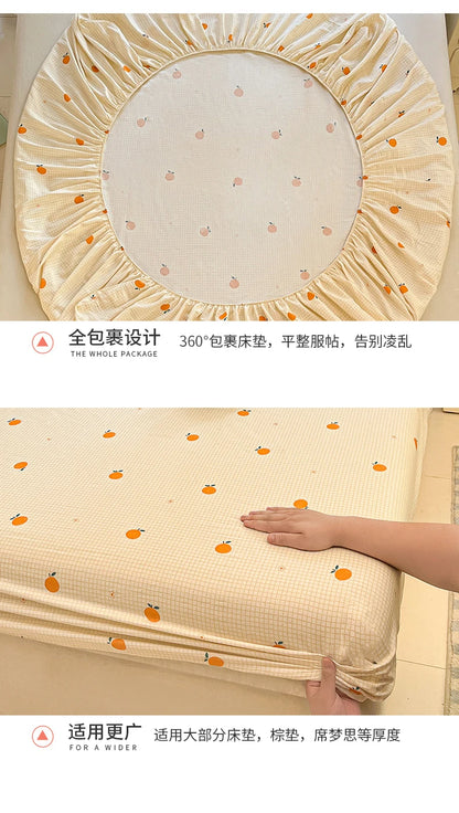 Fashion Flower Print Fitted Sheet, 100% Cotton