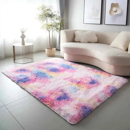Machine Washable Upgrade Rugs for Bedroom, Grey, Fluffy Shaggy Soft Area Rug, Gray Non-Slip Indoor Floor Carpet for everywhere