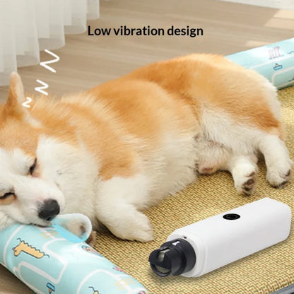 Quiet Electric Nail Grinder with LED Light & Safety Guard