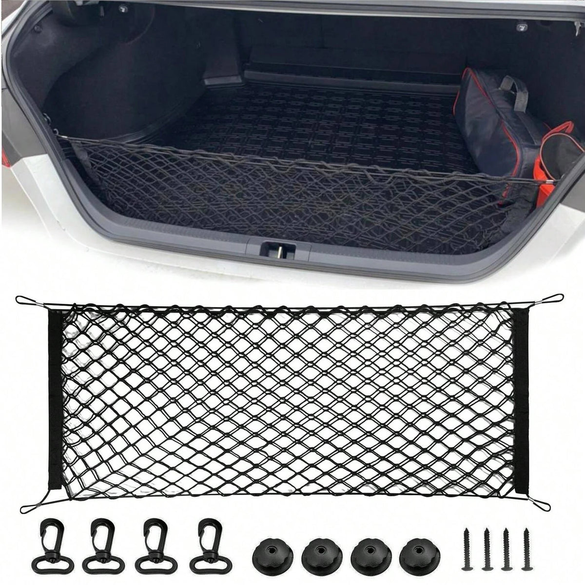 Elastic Car Trunk Fence Net for Dog Safety