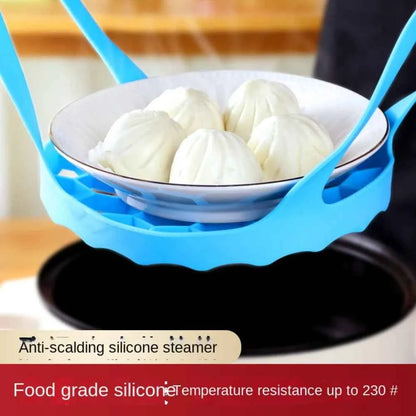 Pressure Cooker Sling Steamer Silicone Foldable Anti-scalding Sling Steamer Bakeware Lifter Instant Pot for 6 Qt/8 Qt Drain Rack