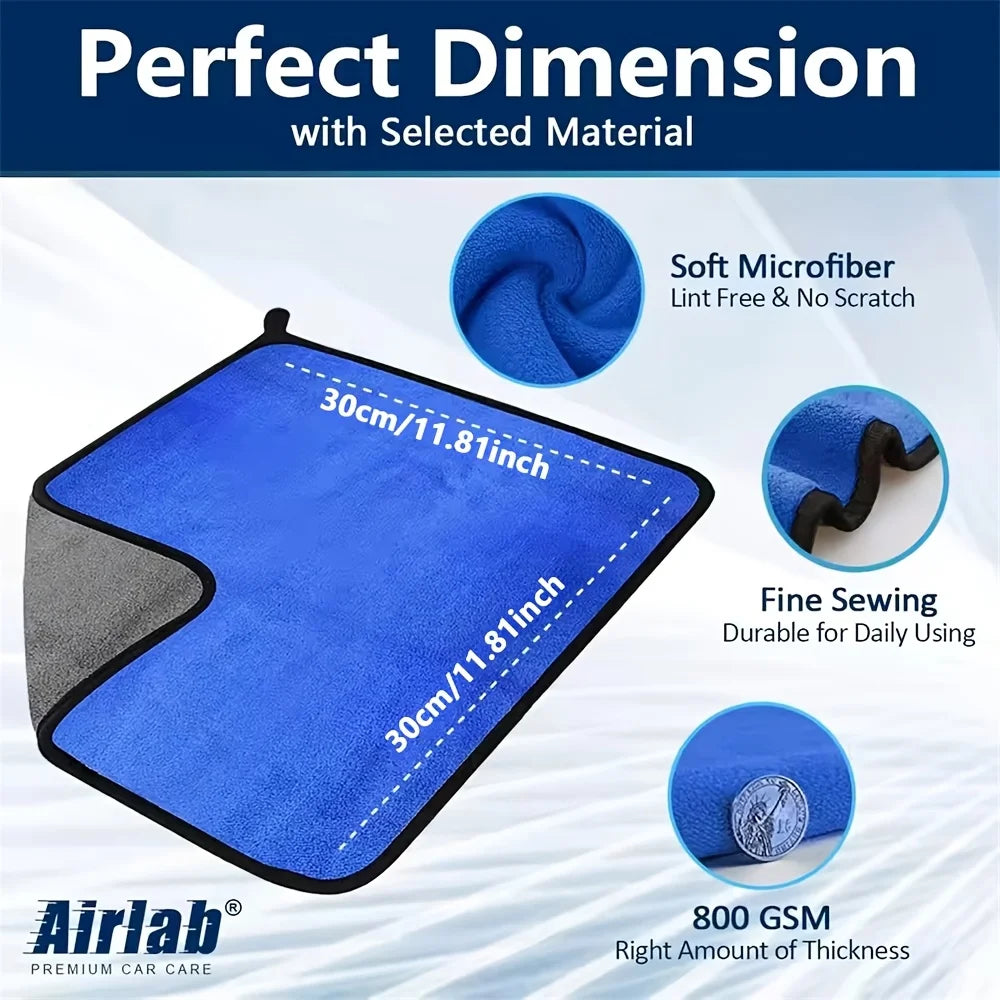 Microfiber Car Cleaning Towels, Gift-Ready Multi-Pack