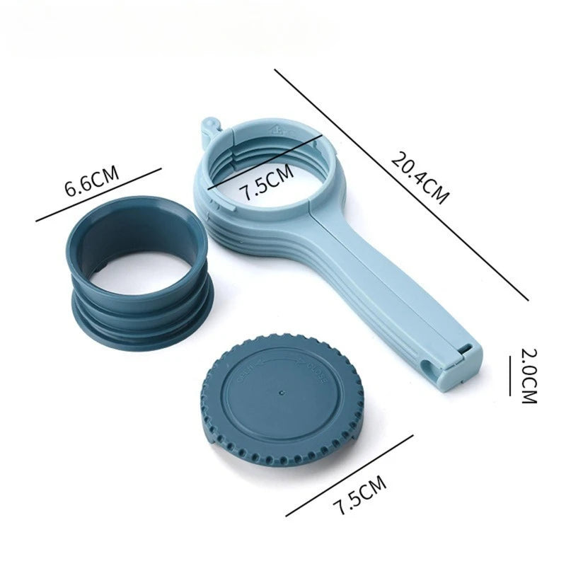 1pcs Food Storage Bag Sealing Clips Plastic Cap Sealer Clip with Pour Spouts Snack Candy Storage Fresh Clamp Kitchen Organizer