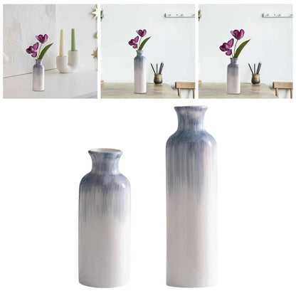 Ceramic Vase Decorative Art Vase Dried Flower Arrangement Flower Vase for Entryway Home Decor