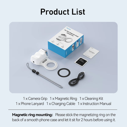 TELESIN Fun Shot Magnetic Phone Grip 2 – MagSafe, DSLR Controls, Wireless Remote, iPhone & Android