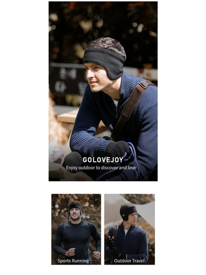 Winter Men's Padded And Thickened Ear Warmers To Prevent Cold And Wind Warm Ear Muffs