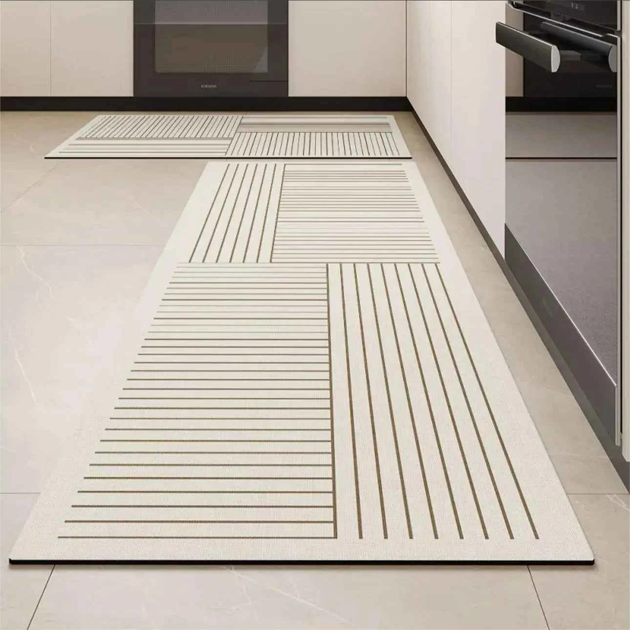 VIKAMA Kitchen Floor Mats Diatomaceous Earth Carpet Non-slip Wipable Extension Strip Dirt-resistant Absorbent Foot Mats