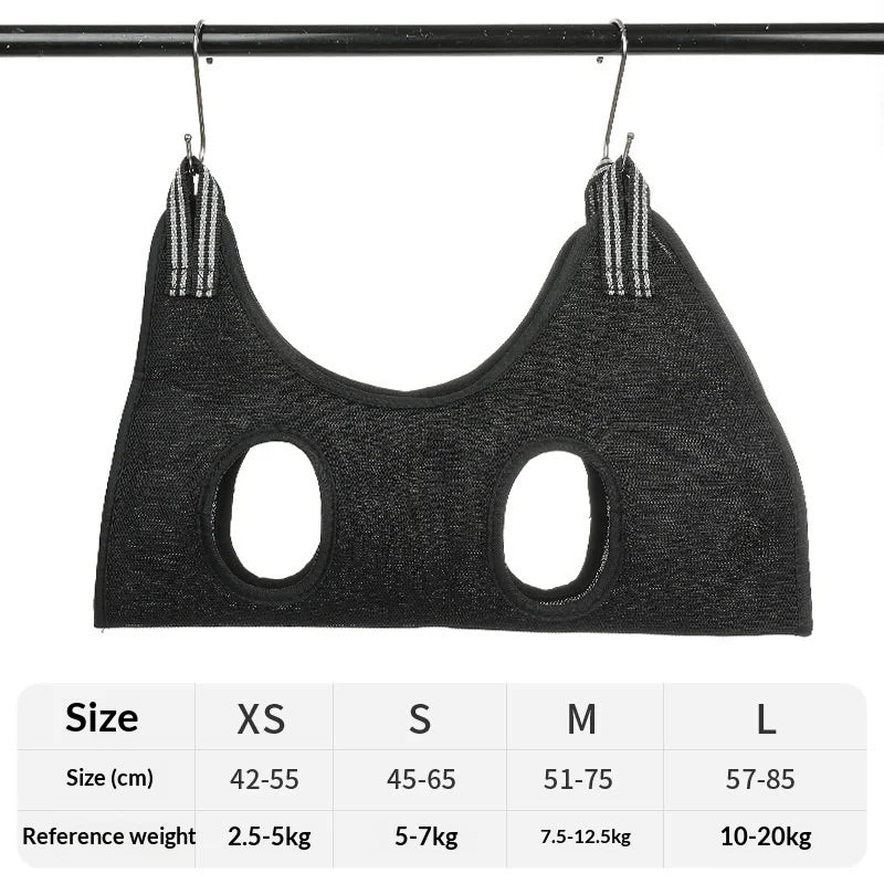 Adjustable Cat Grooming Hammock & Restraint Bag