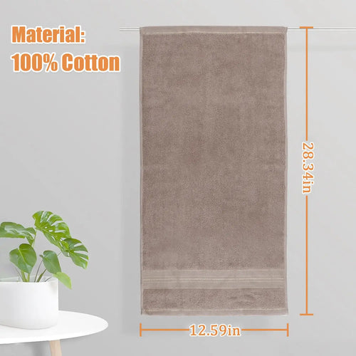 100% Pure Cotton Hand Towels Super Soft Fluffy Absorbent Quick Dry