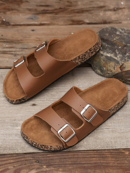 Men's Fashionable Slippers, Thick-Soled, Wear-Resistant, Waterproof, Non-Slip, Lightweight, Comfortable, Casual Sandals