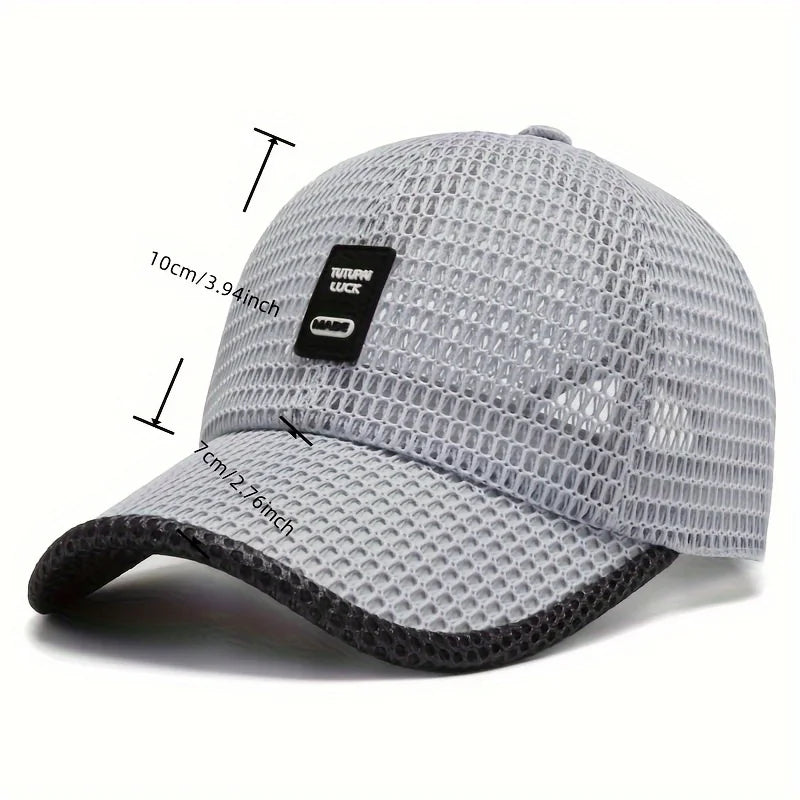 Summer Baseball Cap UV Protection Sun Visors Hat Breathable Mesh Outdoor Hiking Fishing Cap Adjustable Snapback Sun Cap Hat