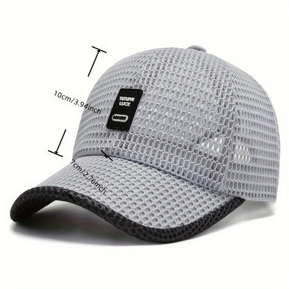 Summer Baseball Cap UV Protection Sun Visors Hat Breathable Mesh Outdoor Hiking Fishing Cap Adjustable Snapback Sun Cap Hat