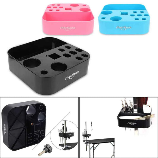 Dog Cat Supplies Table Scissors Dog Comb Boxes Plastic Storage Box On the bracket Pet Grooming Tools Brushes Organizer