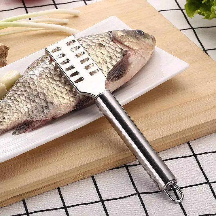 Anti-Splash Stainless Steel Fish Scale Remover Scaler
