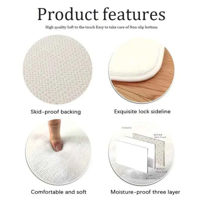 VIKAMA Nordic Light Luxury Living Room Carpet Sofa Coffee Table Floor Mat Bedroom And Lounge Large Area Carpet Home Decoration