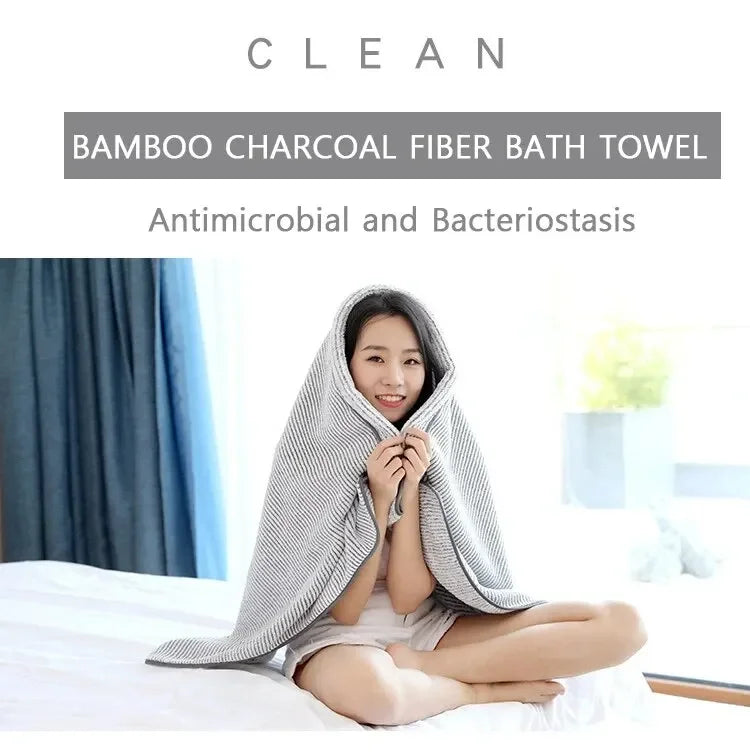 Thickened Bath Towels for The Body Microfiber Towel for Gym Shower Robe for Spa Beath Home