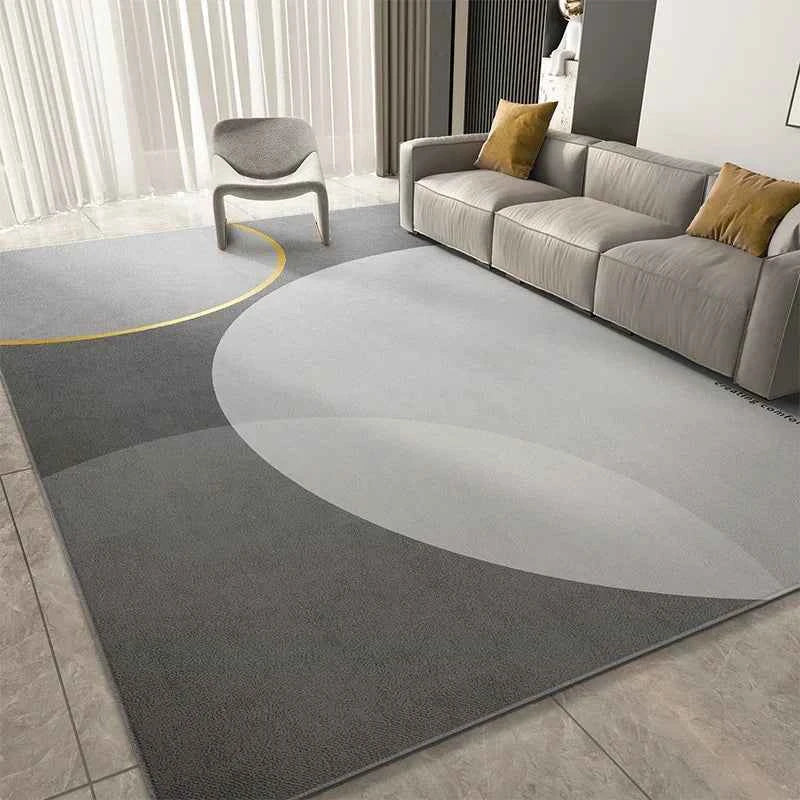 VIKAMA Luxury-Style Geometric Area Rug for Modern Bedroom Sofa Coffee Table Mat Large Area Living Room Carpet Home Decoration