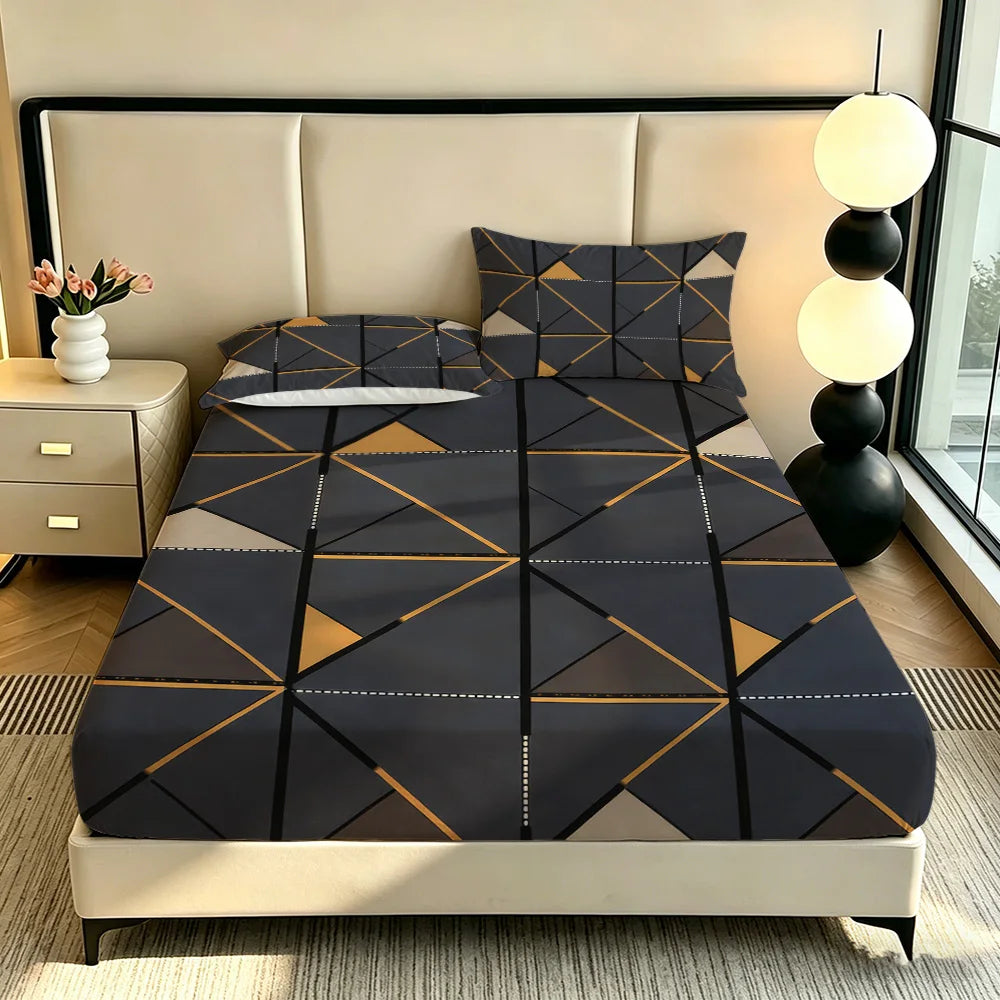 3-Piece Brushed Microfiber Bedding Set, Sheet + 2 Cases