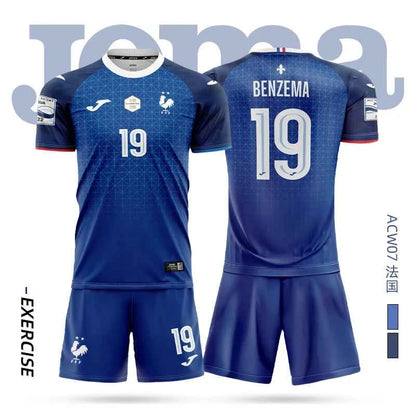 joma Homer soccer jersey short-sleeved shirt + shorts set 3DT T-shirt children's training uniform team match soccer jersey