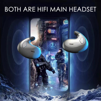 SK Ultra-Thin Sleep Headphones – Bluetooth 5.3, Invisible In-Ear, Waterproof, Sport & Sleep