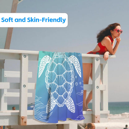 Large Microfiber Beach Towel Quick Dry Sun Protection Absorbent Bath Towel