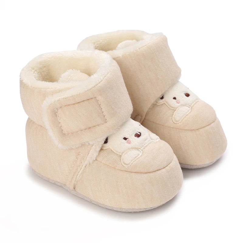Cartoon Cotton Winter Boots, Soft Sole