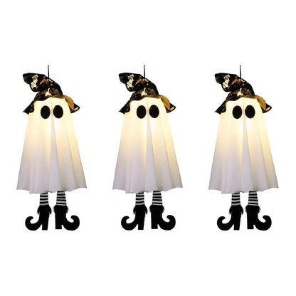 1/3pcs Halloween LED Light Up Witch Ghost Hanging Horror Ornaments Lamp for Home Outdoor Yard Halloween Party Decoration Gifts