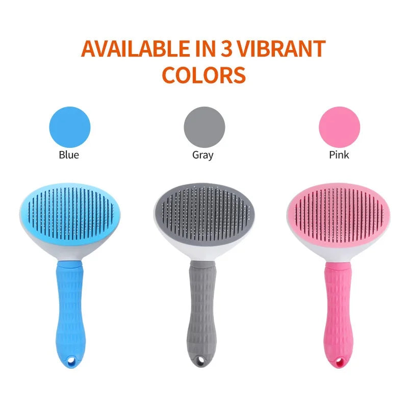 Self-Cleaning Needle Comb for Cats & Dogs
