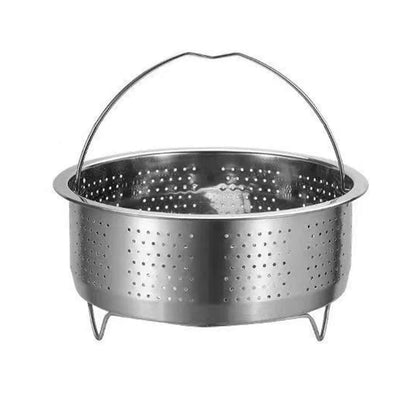 Stainless Steel Steamer Rack Insert Stock Pot With Handle Steaming Tray Rice Pressure Cooker Basket Steamer Kitchen Cooking Tool