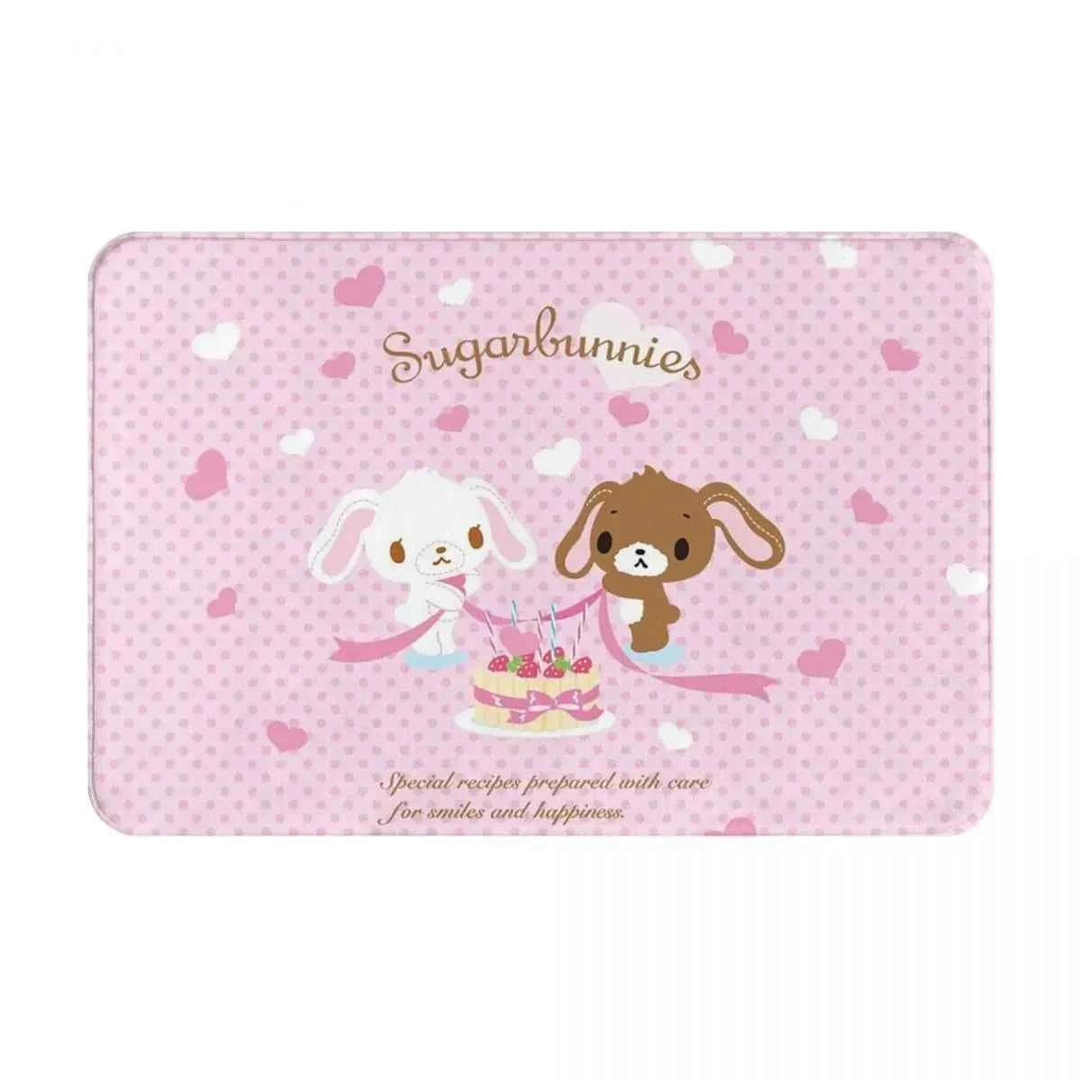 Sugarbunnies Carpet Non-slip Doormat Floor Mat Antiwear Rug for Kitchen Entrance Home Bedroom Cute Footpad Mats Home Decoration