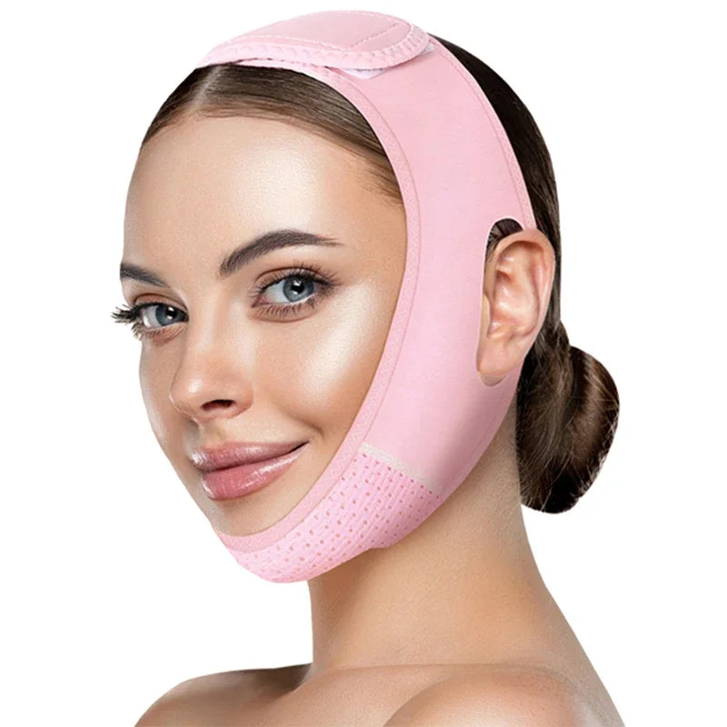 Reusable V-Shape Facial Support Strap