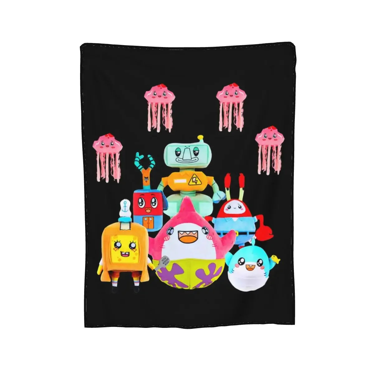 Rocky Lankybox Lanky Box Blankets Soft Warm Flannel Throw Blanket Cover for Bed Living room Picnic Travel Home Sofa