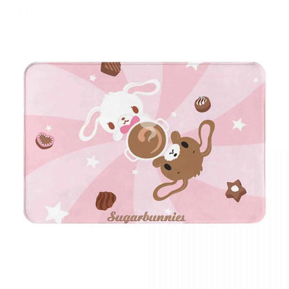 Sugarbunnies Carpet Non-slip Doormat Floor Mat Antiwear Rug for Kitchen Entrance Home Bedroom Cute Footpad Mats Home Decoration