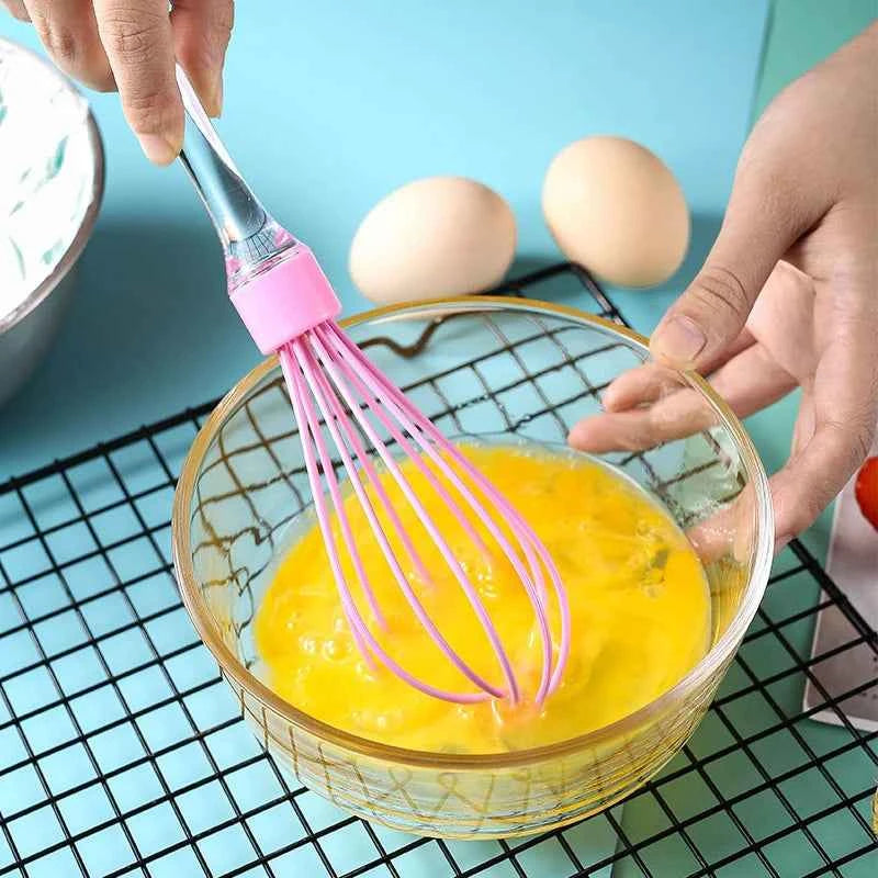 3Pcs Non-Stick Silicone Cream Scraper Bread Cake Butter Spatula Mixer Oil Brush With PP Handle Cake Spatula Kitchen Baking Tool