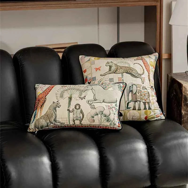 Vintage Floral Velvet Throw Pillow Covers Home Art Deco Pillowcase Square Pillow Case Cushion Cover for Bed Sofa Living Room Car