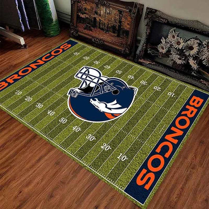 American Football Field Pattern Team Carpet Anti Slip Carpet Sports Fans HomeDecorationLiving Room Sofa Game RoomGreen Floor Mat