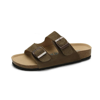 New Boston Clogs Slippers For Women Men Cork Original Sandals Femme Hombre Suede Mules Slides With Arch Mujer Zuecos Shoes