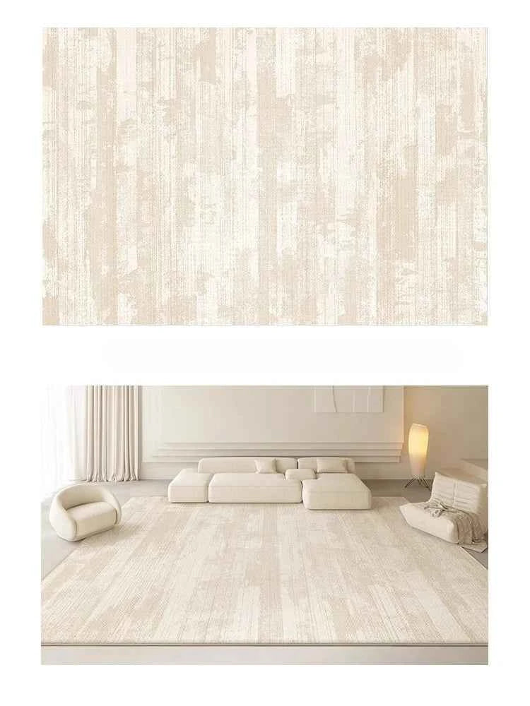 Cream Style Rugs for Bedroom Large Area Living Room Decoration Washable Carpet Thick Plush Lounge Floor Mat Home Fluffy Soft Rug