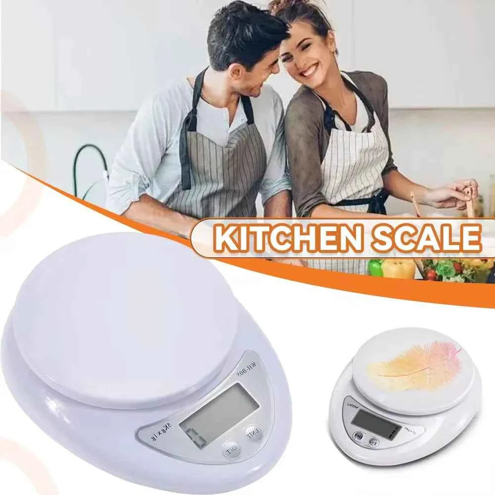 5kg/1g LED Electronic Scales Food Coffee Balance Measuring Weight Portable Digital Baking Scale Kitchen Accessories Tools
