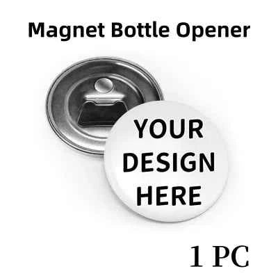 Customized Personalized Magnetic Tinplate Bottle Opener Text Picture Logo Printing Travel Portable Gift For Friends Wholesale