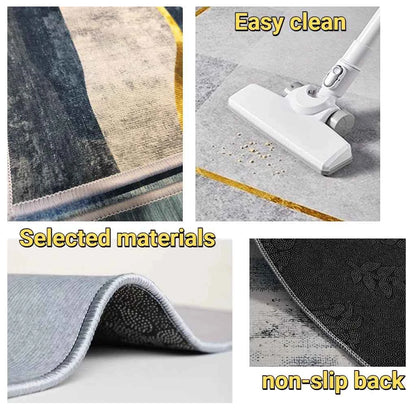 Grey Easy Clean Runner Carpets Light Luxury Floor Mat Room Doorway Hall Decor Long Corridor Carpet Home Living Room Hallway Rugs