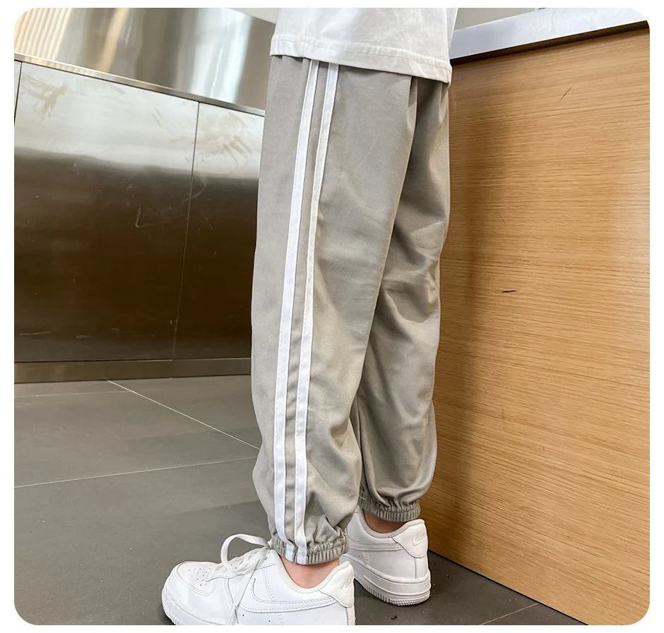 1/3 Pieces Children's Summer Solid Color Basic Sports Pants Boys Casual Joker Elastic Waist Girl Sweet and Lovely Mosquito Pants