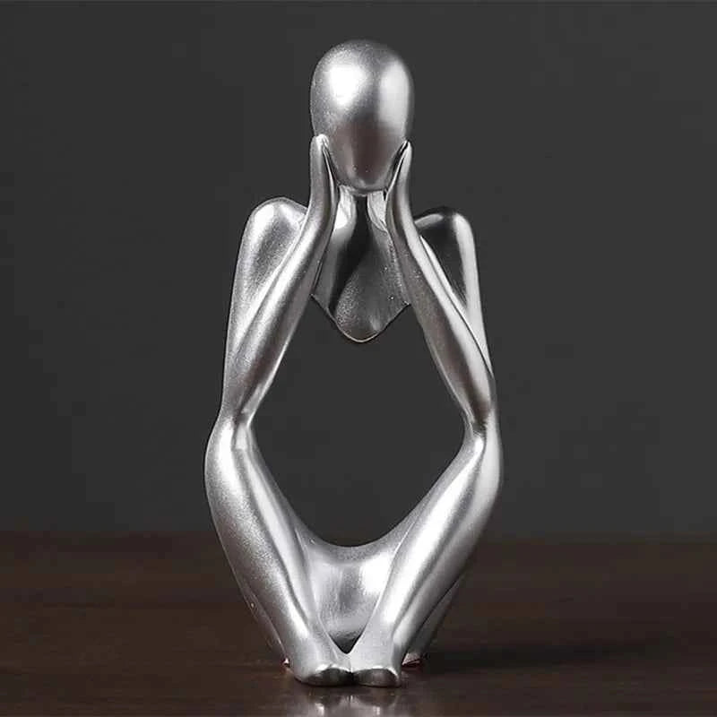Home décor Nordic Style Left and Right Thinking Character Personalized home accessories Abstract Resin Craft Ornament Room décor