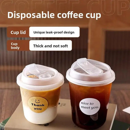 20PCS Eco-Friendly Disposable Paper Cups with Lids | Insulated Sleeve for Coffee Tea Hot Chocolate